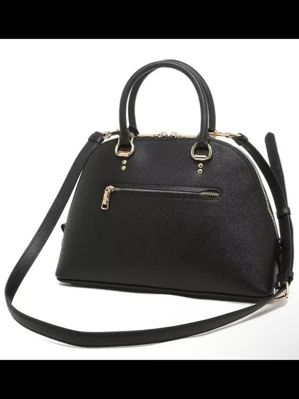 COACH - Katy Satchel / Black IM Signature Canvas - Picture 2 of 10